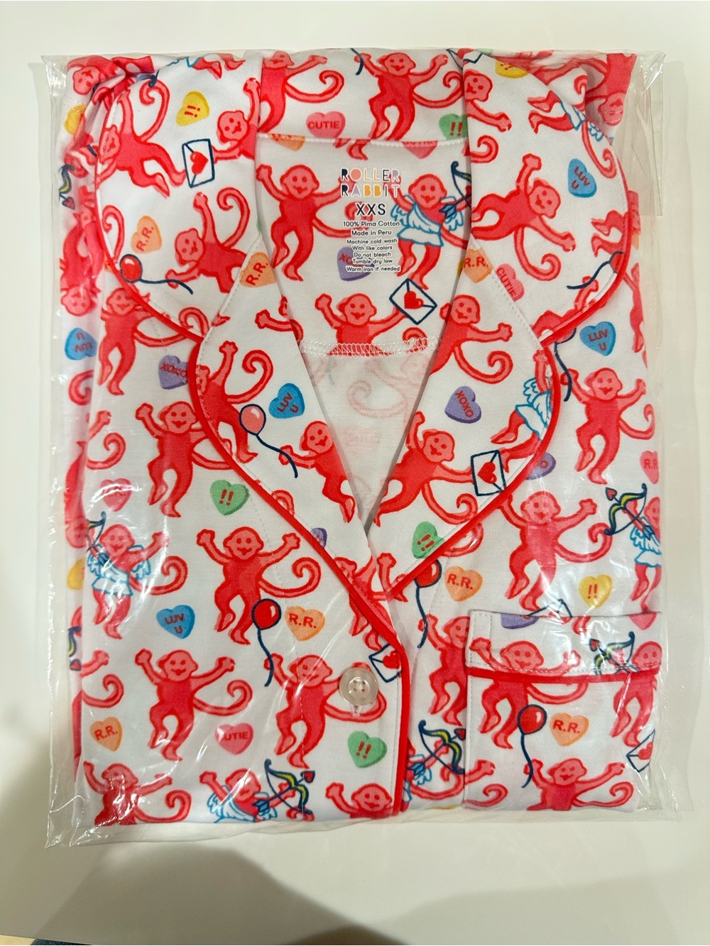 Roller Rabbit Be My Valentines Pajama Set